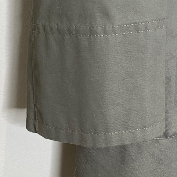 John Varvatos Collection Double Breasted Cotton Trench Coat Green - Picture 10 of 15